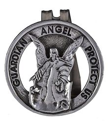Cathedral Art (Abbey & CA Gift Auto Visor Clip, Guardian Angel, Pewter, Multicolor, 1 Count (Pack of 1)