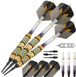 Viper Wizard Soft Tip Darts dardos de ponta macia, unissexo, azul e preto, 18 gramas