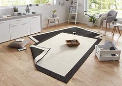 Bougari In- & Outdoor Panama - Tappeto Double-Face, 160 x 230 cm, Colore: Nero Crema