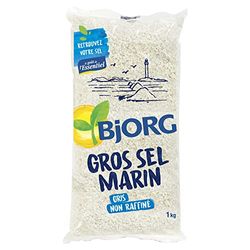 BJORG - Gros Sel Marin Gris Non Raffiné - 1 k