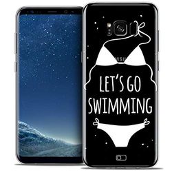 Caseink - Fodral för Samsung Galaxy S8 (G950) [Crystal Gel HD Collection Summer Design Let's Go Swim - mjukt - ultratunt - tryckt i Frankrike]