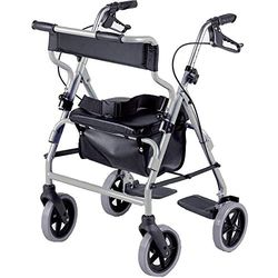 Nrs Healthcare M58203 2-En-1 Déambulateur et Fauteuil d'Appoint