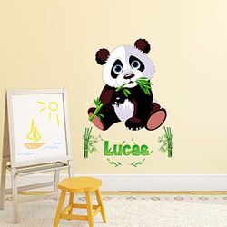 Autocolantes personalizados com nome personalizado, autocolante para nome personalizado – decoração de parede quarto infantil, 2 painéis de 30 x 25 cm e 45 x 30 cm, autocolantes personalizáveis