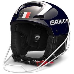 Briko Helmet Adulte Unisexe, Shiny Tangaroa Blue – White, 60