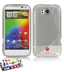 MUZZANO ORIGINAL Le S Premium Flexibele Shell Case voor HTC Sensation Xl met Beats Audio - Grijs