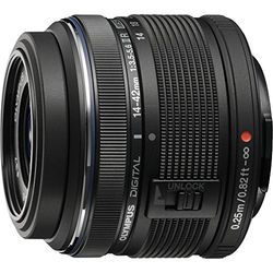 Olympus M.Zuiko Digital 14-42 mm F3,5-5,6 II R Lens, para micro quatro câmaras (preto)