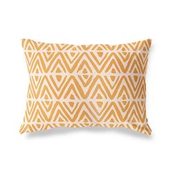 BonaMaison Oranje-Gebroken Wit Decoratieve Kussensloop, Kussenhoezen Bank, Decoratieve Kussenhoesjes, Kussensloop; Sofa, Slaapkamer, Kantoor, Auto 45x60 Cm - Ontworpen en vervaardigd in Turkije