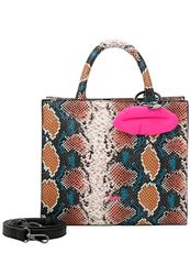 Buffalo Big Boxy Collection Fancy Snake Blue, Shopper Mujeres, Azul