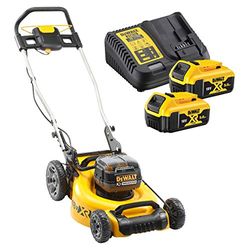 DeWalt dcmw564p2-qw tosaerba 18 V Senza fili – capacità di taglio: 48 cm – range XR – Tecnologia Brushless – 2 batterie litio Ion 18 V 5.0 Ah incluse, 18 V, giallo