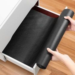 AiQInu Protector Cajones Cocina,EVA Antideslizante Forro de Cajón del Refrigerador Estantes el gabinete Estera,No Adhesiva Impermeable Cuttable Reutilizable,Protector Muebles Cocina (30 * 400CM)