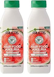 Garnier Fructis Hair Food Anguria Rivitalizzante, Balsamo per Capelli Fini, 97% di Ingredienti di Origine Naturale, Senza Siliconi (Confezione da 2)