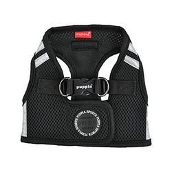 Puppia Arnés para Perros Soft Vest Harness Pro, Negro, L