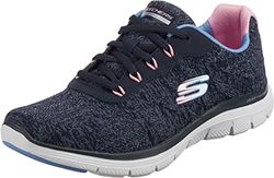 Skechers Dam Flex Appeal 4.0 Sneaker, Marinblått Xsp, 39 EU