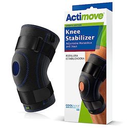 Actimove - Sports Edition - Adjustable Knee Stabiliser - Knee Support for Pain Relief & Compression, Wear on Left or Right - Latex Free - Extra Large