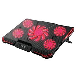 Inca INC-611GMS base di raffreddamento per notebook 43,2 cm (17") Nero, Rosso