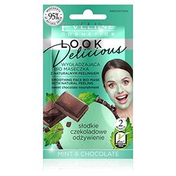Eveline Looks Delicious Mint & Chocolate Smoothing Face Bio Mask - (6198) B/25