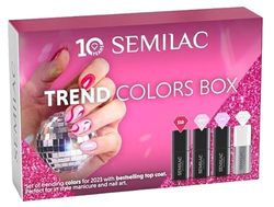 Semilac Trend Colors Box Kit de vernis à ongles UV