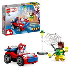 LEGO Marvel Spider-Man’s auto en Doc Ock Superheld Speelgoed voor Kinderen vanaf 4 Jaar, met Glow-in-the-dark Elementen en Spidey Minifiguren, Cadeau voor Jongens en Meisjes 10789