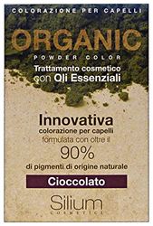 SILIUM Set med 4 SILIUM Organic chokladfärgningspulver – hårfärg