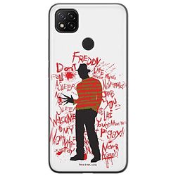 ERT GROUP mobiltelefonfodral för Xiaomi REDMI 9C originalt och officiellt licensierat Horror mönster Nightmare of Elm Street 010 anpassad till formen på mobiltelefonen, fodral tillverkad av TPU-plast