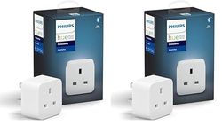 Philips Hue Smart Plug for Smart Home Automation. Works with Alexa, Google Assistant and Apple Homekit, White (Pack of 2)
