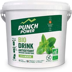 Punch POWER Marchio Francese sportivo Biodrink Antiossidante Bio Organic Senza Glutine Gluten Free Bevanda Gusto Menta Secchio 3 KG