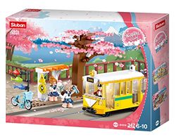 Sluban Klemmbausteine- Happy Diary Downtown Tram 347 pièces, M38-B1018, Moyen
