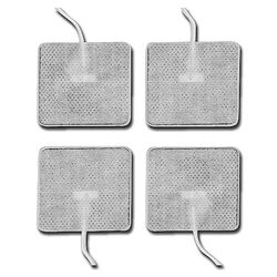 Fiab, Electrodos gelificados, desechables, cuadrados, con cable, sin látex, con conector hembra de 2 mm, 28372