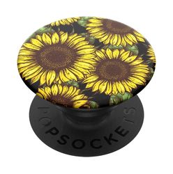 PopSockets PopGrip - Supporto e Impugnatura per Telefoni Cellulari e Tablet con un Top Intercambiabile - Sunflower Power