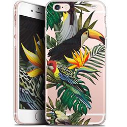 Caseink fodral för Apple iPhone 6 Plus/iPhone 6s Plus (5,5) gel HD [ny kollektion - mjuk - stötskyddad - tryckt i Frankrike] tropisk tucan