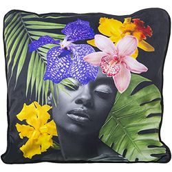 COJÍN TERCIOPELO 45X45CM PRETTY GIRL VENECIA C/CREMALLERA 45X45CM, 100% POLI╔STER
