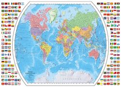 Ravensburger Politieke wereldkaart 1000 stukjes puzzel voor volwassenen - 12000664 - handgemaakt gereedschap, gemaakt in Duitsland, elk stuk past perfect bij elkaar