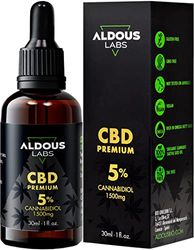 Autentico Olio CBD 5% | 30 ml | 1500 mg di Cannabidiolo | Olio di Canapa arricchito con 5% CBD | 1200 gocce CBD Olio | Hemp Oil | 0% THC