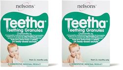 Nelsons Baby Teetha Teething Granules 24 Sachets (Pack of 2)