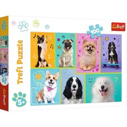 Trefl Puzzel, In de wereld van de hond, 100 elementen, voor kinderen vanaf 5 jaar