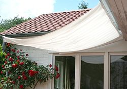 Floracord 04-77-03-28P Voile d'ombrage Universel 330 x 200 cm Ivoire Clair Beige
