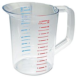 Rubbermaid Commercial Products taza de medir, transparente 1.9 L