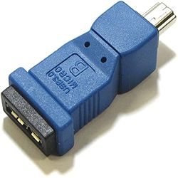 Cablematic Adapter USB 3.0 till USB 2.0 (mikro-USB till miniUSB AB kvinnlig för män