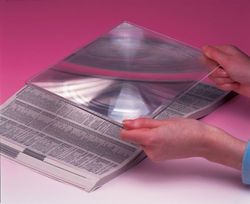Foglio d'ingrandimento in plastica rigida X2, formato pagina