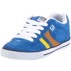 Globe Encore-2 GBENCO2, heren sportschoenen - skateboarden, suède leer, blauw kobalt oranje geel, 42.5 EU