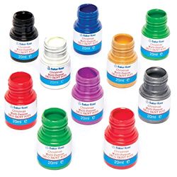 Baker Ross FE805 Multi Purpose Deco Paint Pots - Pack of 10, Paint for Kids, Painting Supplies for Arts and Crafts Projects, Art Sets for Children