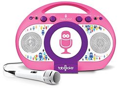 Singing Machine iSM398PP - Máquina de karaoke, color púrpura y rosa