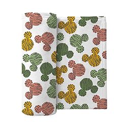 Disney Mickey Mouse Jungle Doodel Flanel Deken, Kids One Size, 100% Katoen