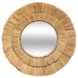 ATMOSPHERA CREATEUR D'INTERIEUR - Specchio in rafia safari d57cm