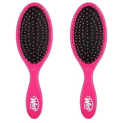 Wet Brush Original Detangling Brush, Pink - Ultra-Soft IntelliFlex Bristles - Glides Through Tangles With Ease for All Hair Types - For Women, Men, Wet & Dry Hair (Pack of 2)