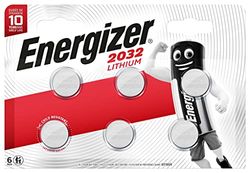 Energizer CR2032 lithium batterijen, 3 V, 6 stuks