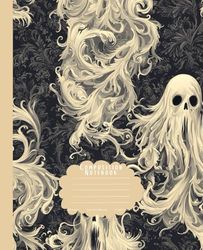 Composition Notebook: Vintage Ghost Illustration Journal with 120 College Ruled