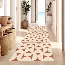 Viniliko Alfombra, Vinilo Libre de ftalatos de 2,8 mm de Espesor, Terracota, 50x140 cm