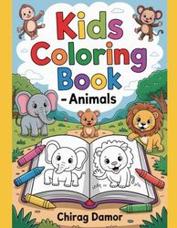 Colorful Creatures: A Fun Animal Adventure: A Playful Coloring Book for Kids Aged 3 to 6