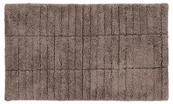 ZONE DENMARK Tiles Tapis de Bain en Coton Taupe 80 x 50 cm